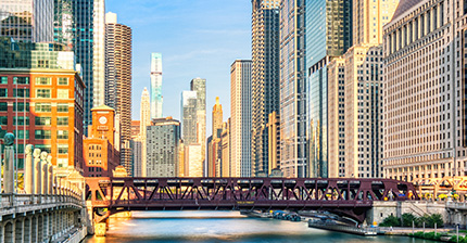 Construction Advisory - Chicago skyline